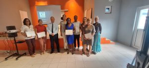 Photographies de la Rencontre n°3 de La Neuro pour tous avec la présence du Vice Recteur, de Mme Hanson, de Joanna Baste, d'enseignantes et d'élèves. 